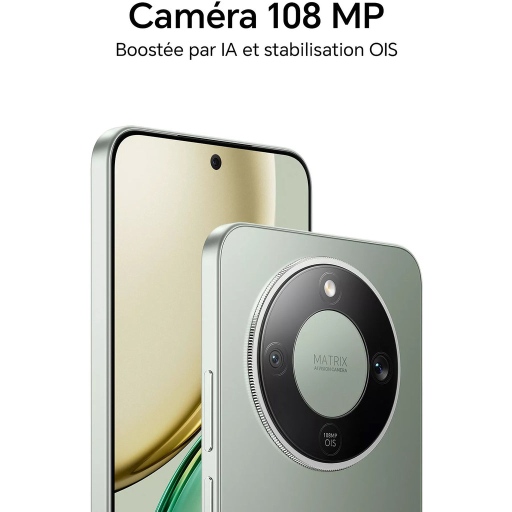 Smartphone HONOR Pack Magic8 Lite Noir 256Go+Earbuds X8i