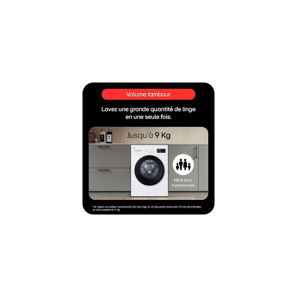 Lave linge compact LG