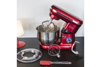 Robot pâtissier Kitchen Move Robot patissier multifonction DALLAS Rouge Acier 1500W