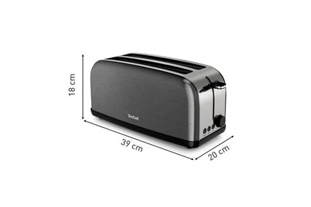 Grille pain Tefal TL520810 2 longues fentes Equinox noir