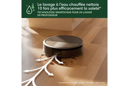 Aspirateur robot Irobot iRobot ROOMBA MAX 705 COMBO ROBOT + AutoWash dock, Noir