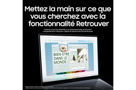 PC portable Samsung Galaxy Book4 Edge 15,6″ Copilot+ Snapdragon® X 16 Go RAM 512 Go SSD Gris glacier