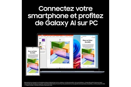 PC portable Samsung Galaxy Book4 Edge 15,6″ Copilot+ Snapdragon® X 16 Go RAM 512 Go SSD Gris glacier