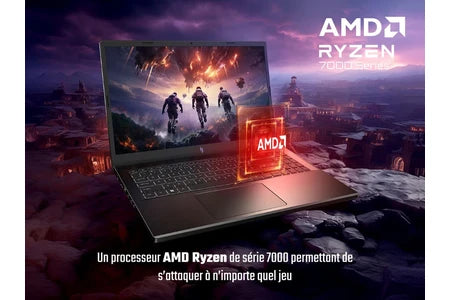 PC portable Acer gaming Nitro V 15 ANV15-41-R30V 15,6″ Full HD 165 Hz AMD Ryzen™ 5 16 Go RAM 512 Go SSD Nvidia GeForce RTX 3050 Noir