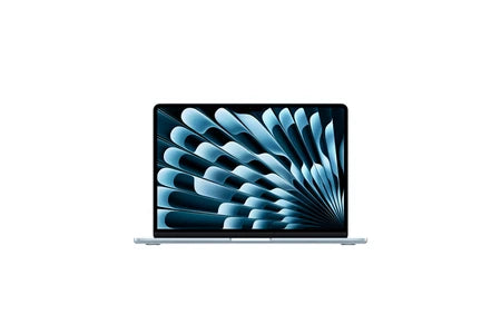 MacBook APPLE MACBOOK AIR 13″ 256 GO SSD 16 GO RAM PUCE M4 CPU 10 CŒURS GPU 8 CŒURS BLEU CIEL