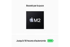 MacBook APPLE AIR 13″ 256 GO SSD 16 GO RAM PUCE M2 CPU 8 CŒURS GPU 8 CŒURS MINUIT