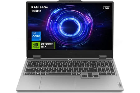 PC portable Lenovo gaming LOQ 15IRX10 15,6″ Full HD 144 Hz Intel® Core™ i7 24 Go RAM 1 To SSD Nvidia GeForce RTX 5060 Gris luna