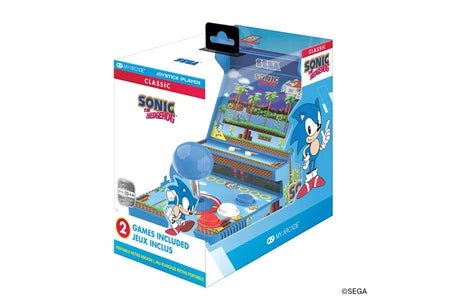Console rétrogaming Just For Games Jeu d’arcade rétro portable Joystick Player Sonic The Hedgehog