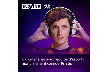 Casque pour console Sony Casque gaming sans fil INZONE H5- 360 spatial sound for gaming – blanc