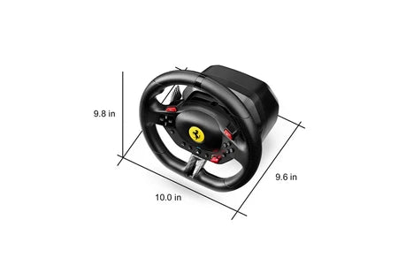 Volant gaming Thrustmaster Volant gaming Ferrari 296 GTB + Pédalier T98-P Noir pour PS4 PS5 et PC