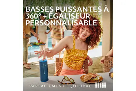 Enceinte sans fil Ultimate Ears BOOM 4, enceinte Bluetooth portable et etanche avec son cristallin immersif et puissant a 360 degres – Noir
