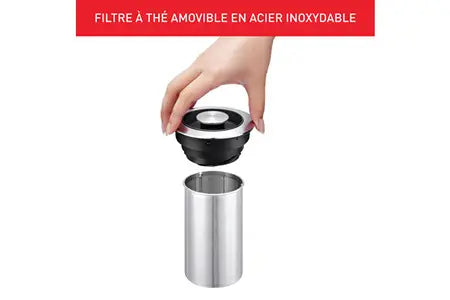 Bouilloire Tefal 2 en 1 Sans Fil Fonction Théière, TEMPÉRATURE RÉGLABLE 1.7L BJ750D10