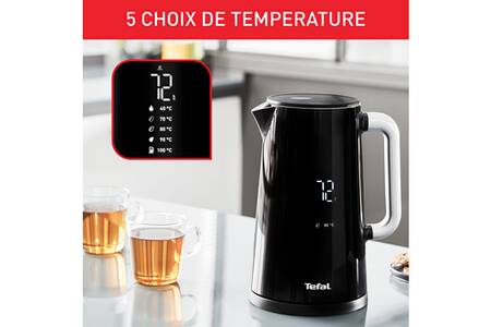 Bouilloire Tefal SMART N’LIGHT THERMOSTAT REGLABLE KO850810